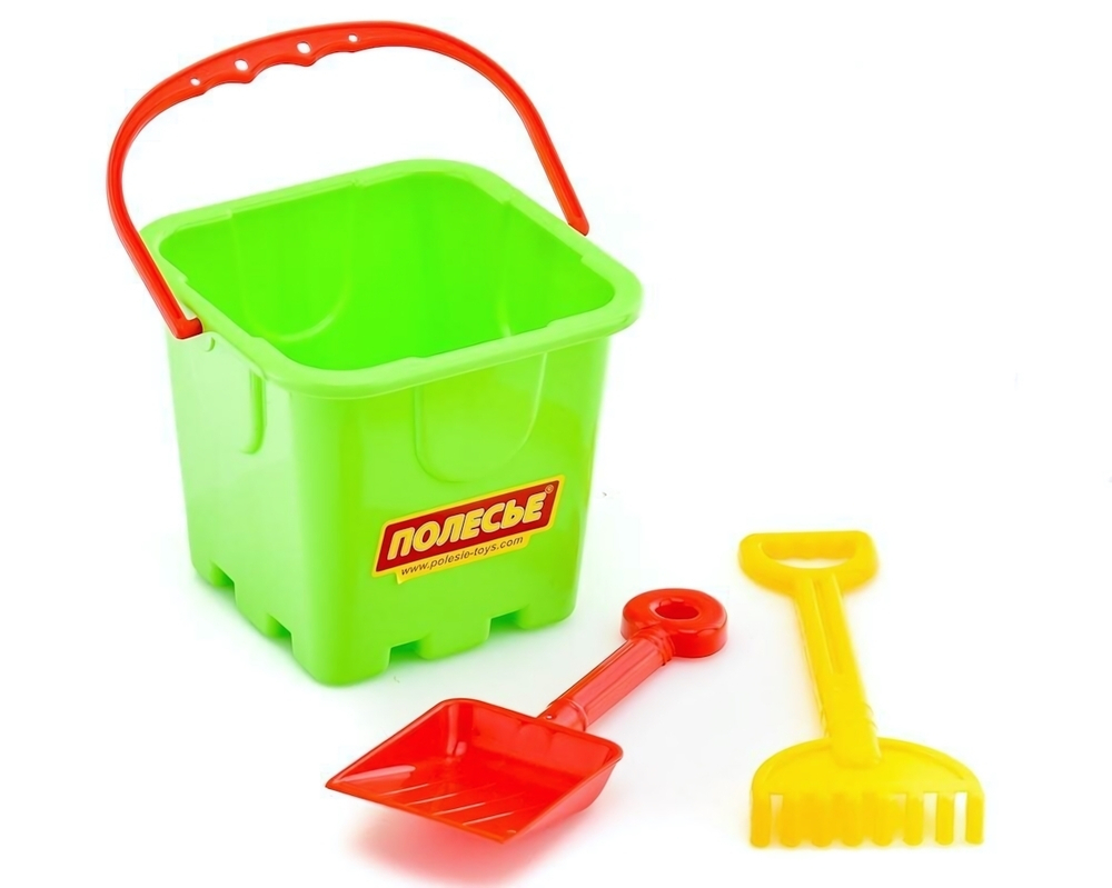 Набор №62 3предм. ведро 0,53л. мал, лопата мал., грабли мал. (Полесье)