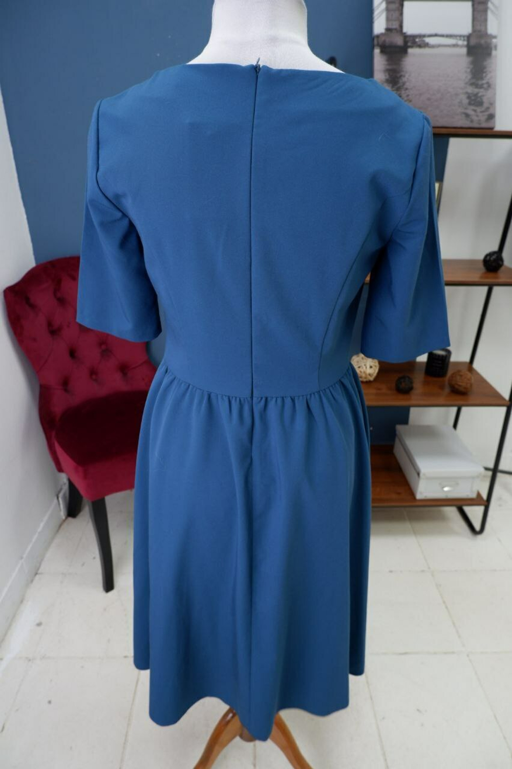 Платье Colambetta  лазурное 48 размер