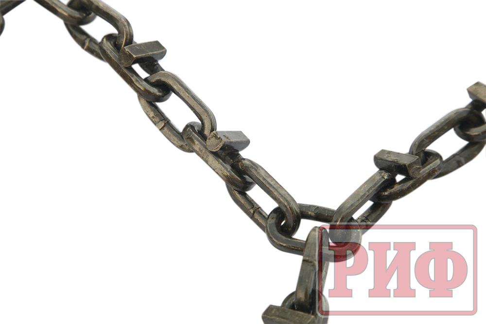 Цепи противоскольжения Фронтальный погрузчик "соты" 21 мм, 10.00x16.5 (к-т 2 шт.) РИФ