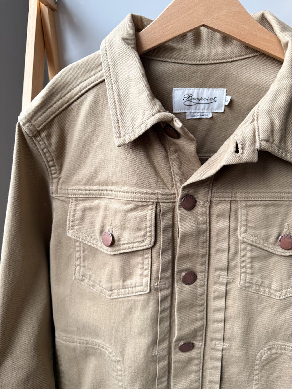 Хлопковая куртка-рубашка Bonpoint, 152