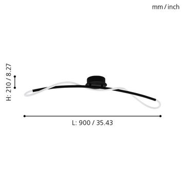 Светильник потолочный светодиодный 20W 3000K 99381 черный EGIDONELLA Eglo