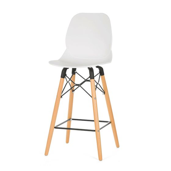 Полубарный стул Leona 68 см, белый