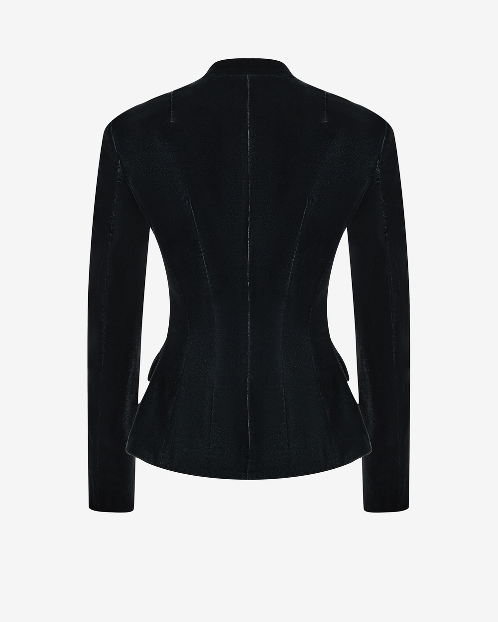 Жакет приталенный из бархата