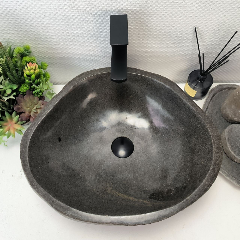 Раковина из речного камня RS-63446 (49*42*15) 0123