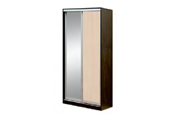 Шкаф-купе двухстворчатый «Мираж-15.1» (венге/млечный дуб), ЛДСП, Фант-мебель, г. Волжск