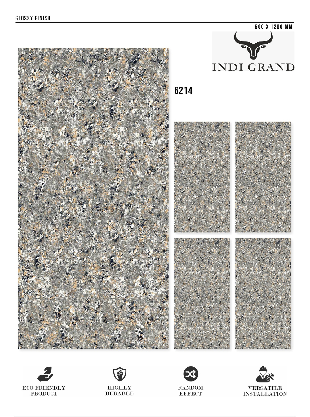 Керамогранит glossy №3 60х120, 6214
