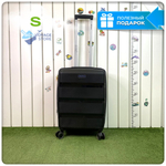 Маленький чемодан Mironpan 95, Черный, S с расширителем