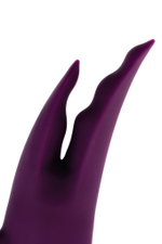 Вибронасадка на палец Tessy для прелюдий фиолетовая 9,5 см