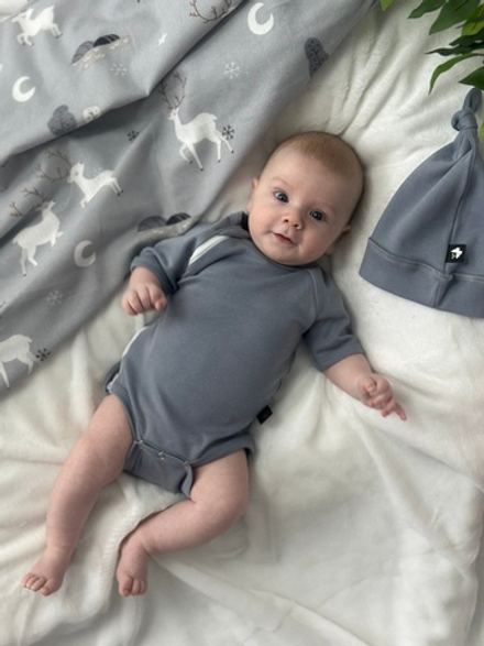 Боди на молнии с коротким рукавом Дождь RinaAmari