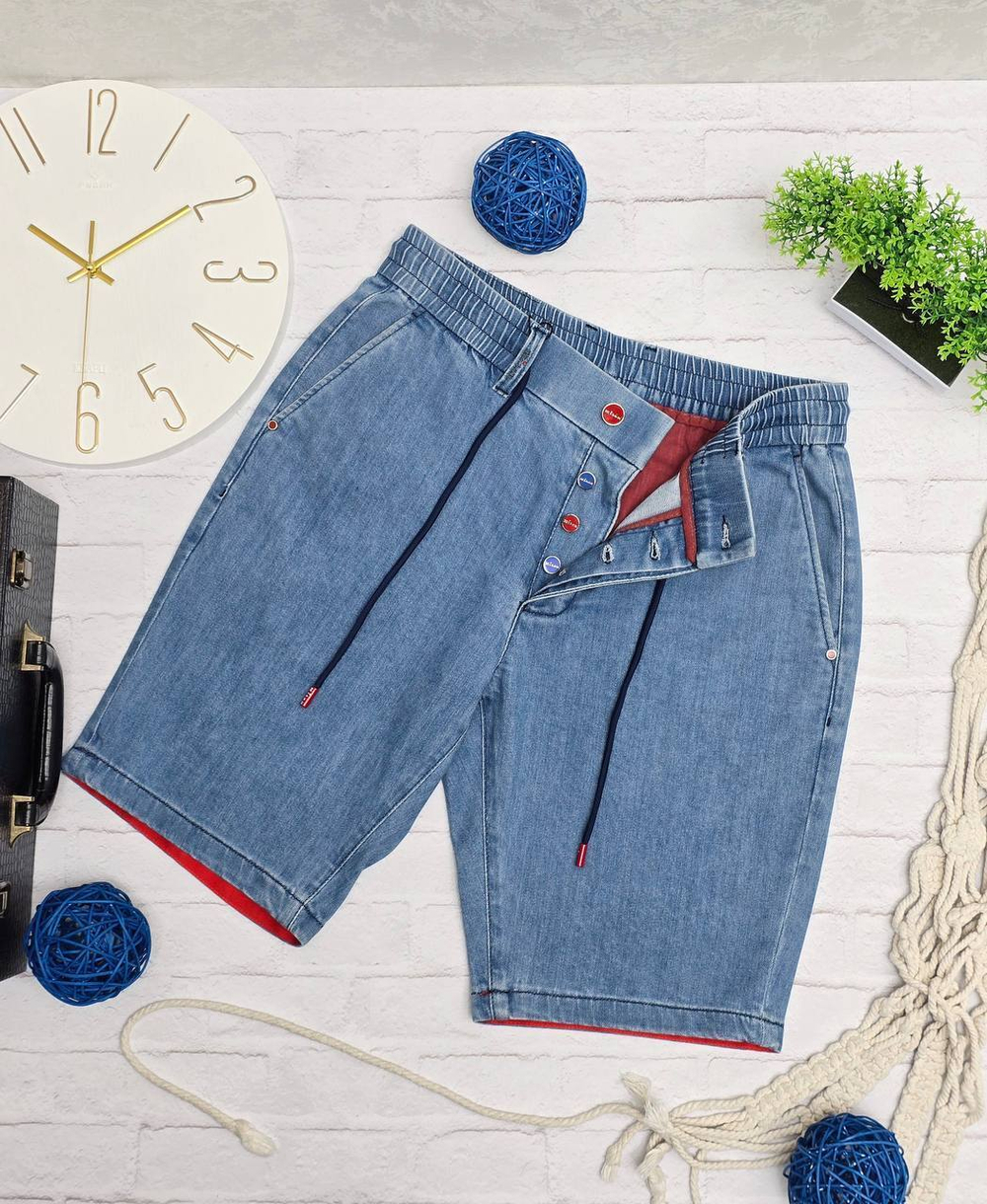Джинсовые шоты Kiton