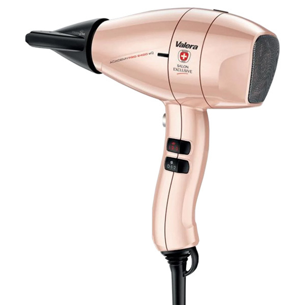 Компактный фен для волос 2200Вт розовое золото Valera Salon Exclusive Academy Pro 2400 eQ RC RG О товаре