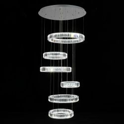 Citilux Чезаре CL338661 LED Люстра хрустальная с пультом Хром