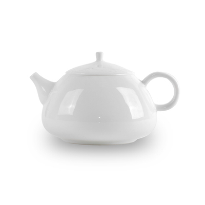 266031 Чайник БЕЛЫЙ НЕФРИТ "Спокойствие", h=7см, 180 мл. фарфор  белый