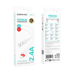 Кабель USB - Lightning BOROFONE BX110 (белый) 1м