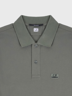 Поло с длинным рукавом C.P. Company Stretch Piquet Dark Green