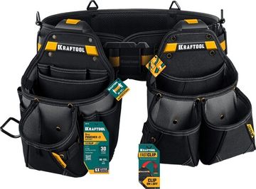 KRAFTOOL KBS-3L в комплекте: пояс монтажника и 2 большие сумки, пояс монтажника (38761)