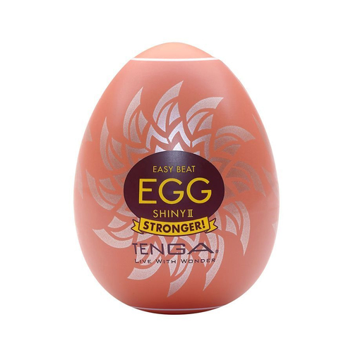 Мастурбатор-яйцо Tenga Egg Shiny II, мягкий TPE, оранжевый