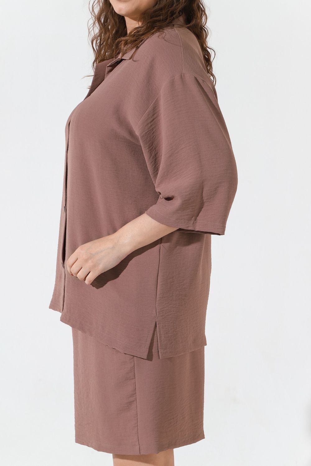 Блуза Жаркий сезон-1 Виотекс КОФЕЙНЫЙ