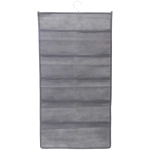 Органайзер двухсторонний подвесной для хранения вещей с крючком «ИДЕЯДОМА», цвет серый, 15 карманов, 75*39см