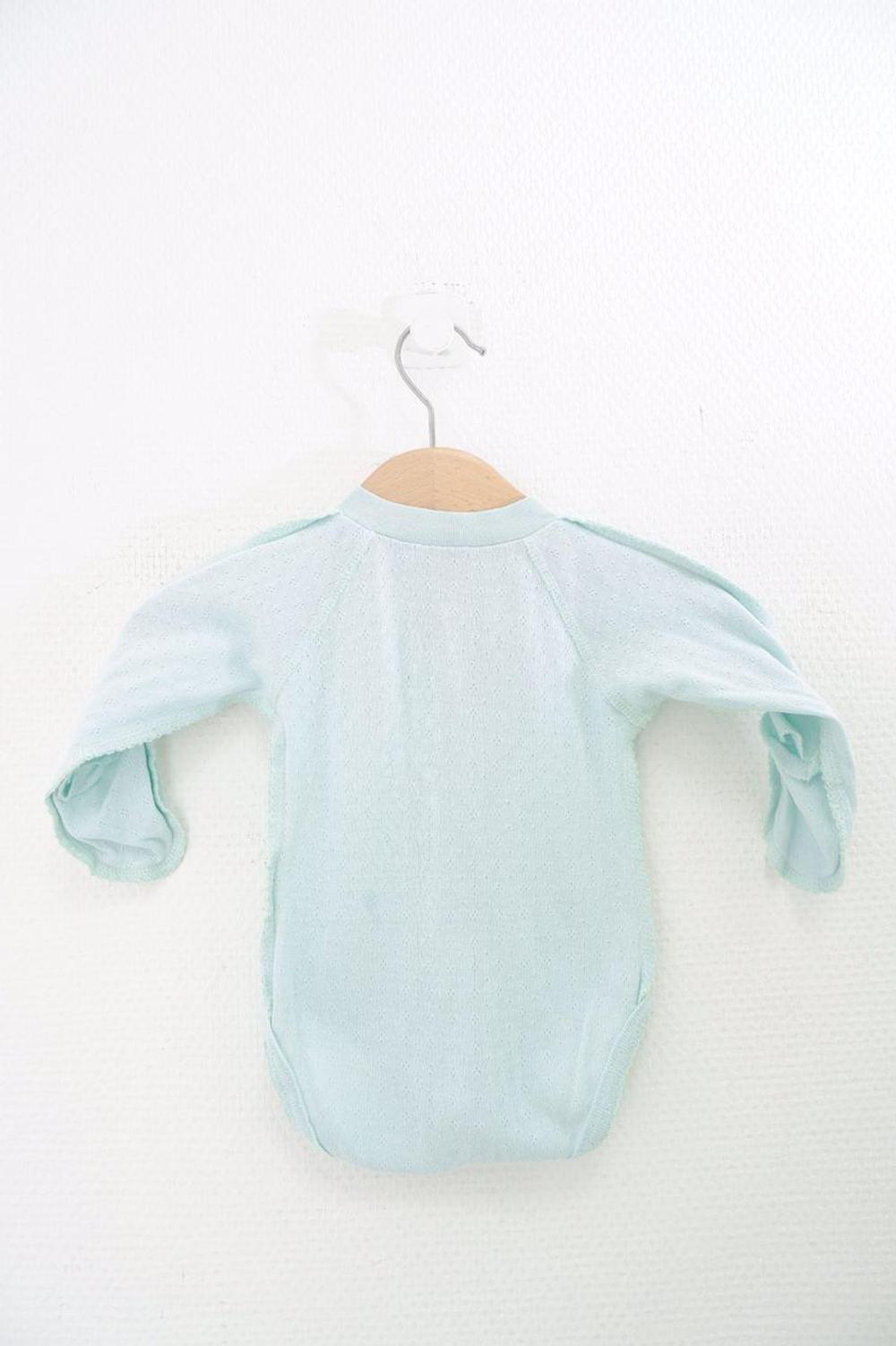 Боди голубое на 0-3 месяца