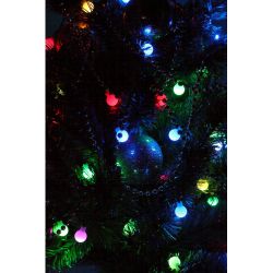 ENIN - 18BM ЭРА Гирлянда LED Нить Шарики d18мм, 5 м мультиколор, 220V