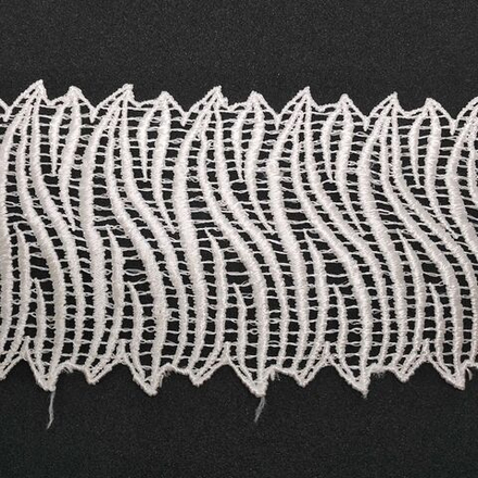 Кружево синтетич., 8см, цвет белый
