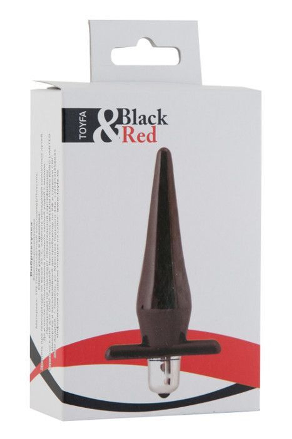 Черная водонепроницаемая вибровтулка Black&Red - 12,7 см.