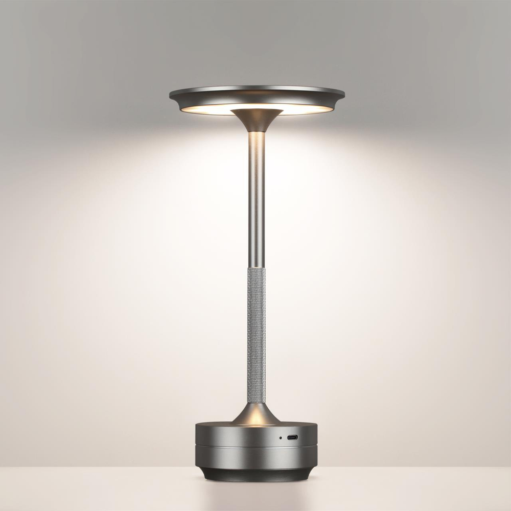 5035/6TL L-VISION ODL24 523 никель/металл/акрил Настольная лампа LED 6W 3000K-5700K 300Лм TET-A-TET