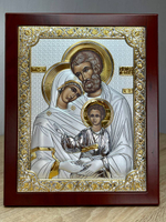 Св. Семейство, икона прямоугольная с рамкой, красное дерево 185х235