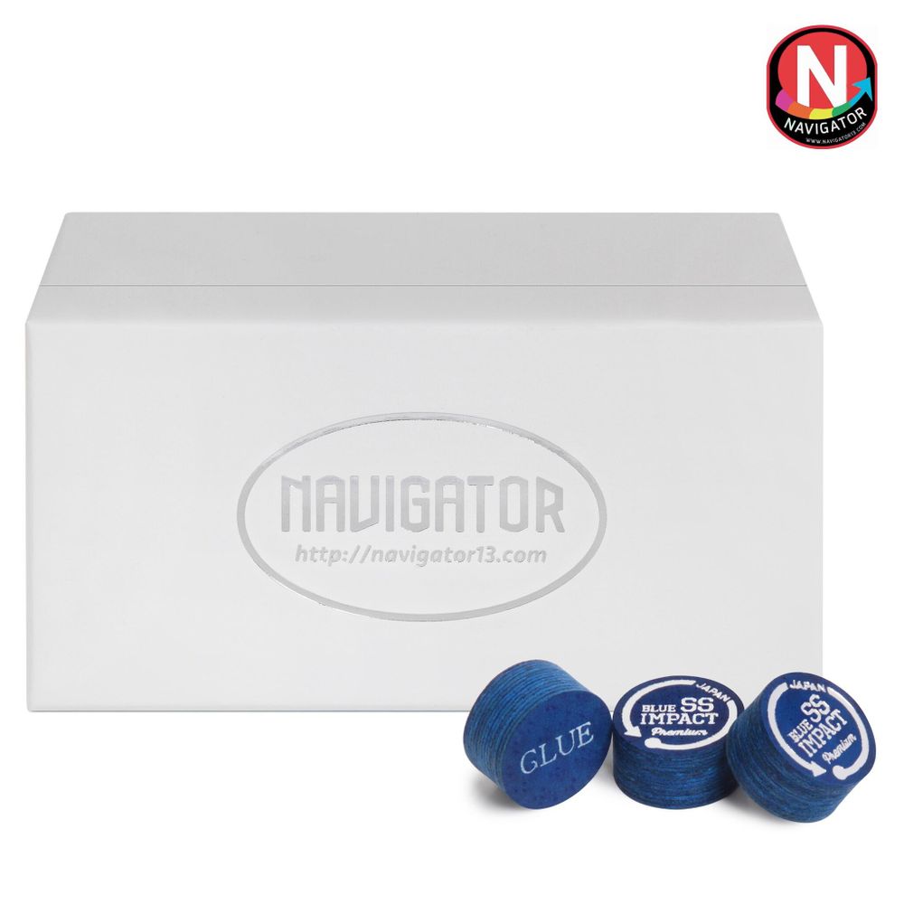 Наклейка для кия Navigator Blue Impact ø13мм Premium Super Soft 1шт.