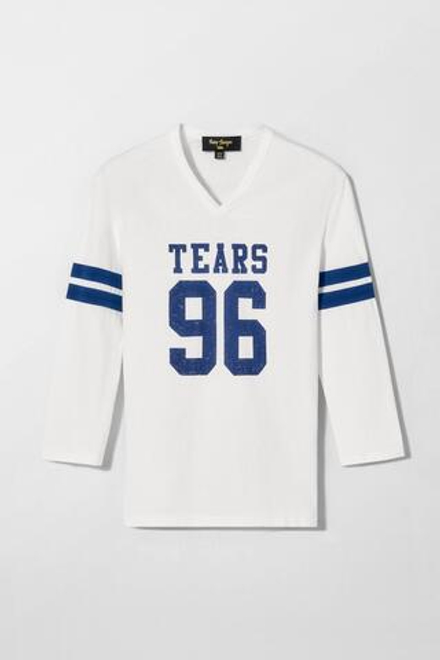 ZARA X BOBBY GILLESPIE ФУТБОЛКА С НАДПИСЬЮ, ЖЕЛТОВАТО-БЕЛЫЙ
