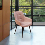 Стул Capri поворотный 90 градусов, функция возврата, антишум бархат бежевый 5/ опора конус