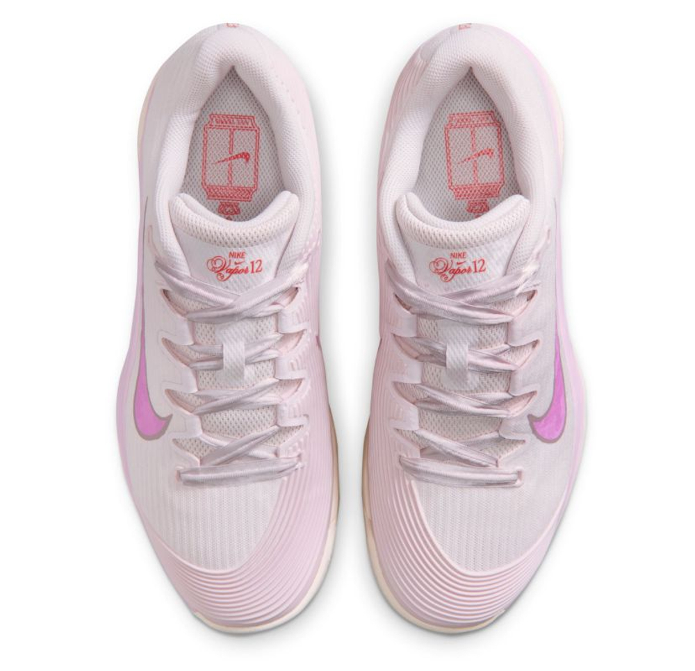 Женские Кроссовки теннисные Nike Zoom Vapor 12 HC Premium - pearl pink/light magenta/pink foam/chalk