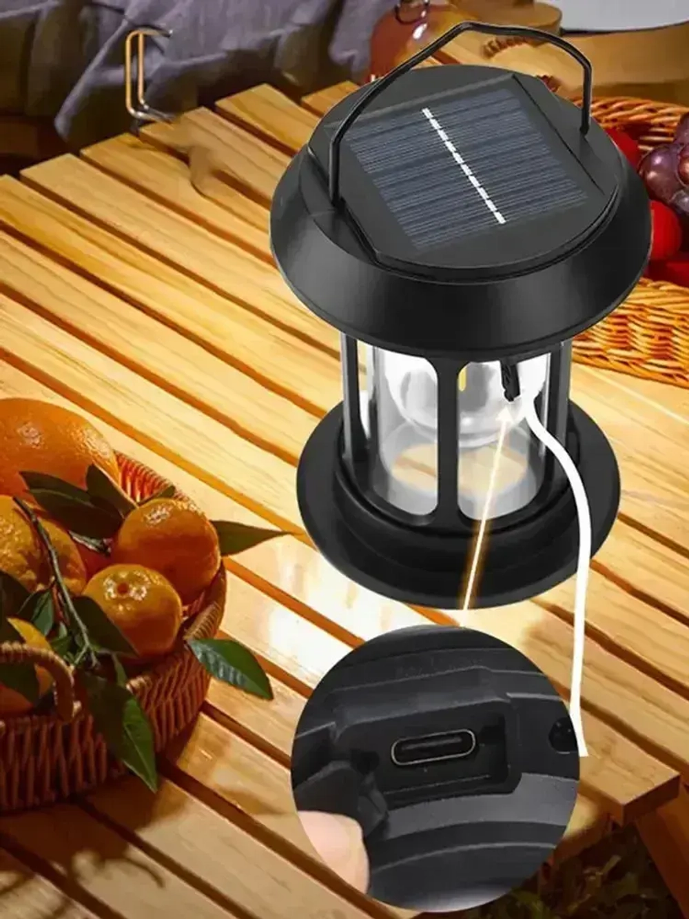 Фонари с солнечным датчиком движения, Наружные подвесные водонепроницаемые фонари для кемпинга, Перезаряжаемые, Украшение для садового двора