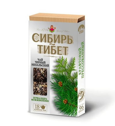 "Сибирь- Тибет" почка кедра, можжевельник, прессованный, 96г.