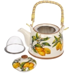 Чайник заварочный керамический 700мл с ситом «Лимоны»