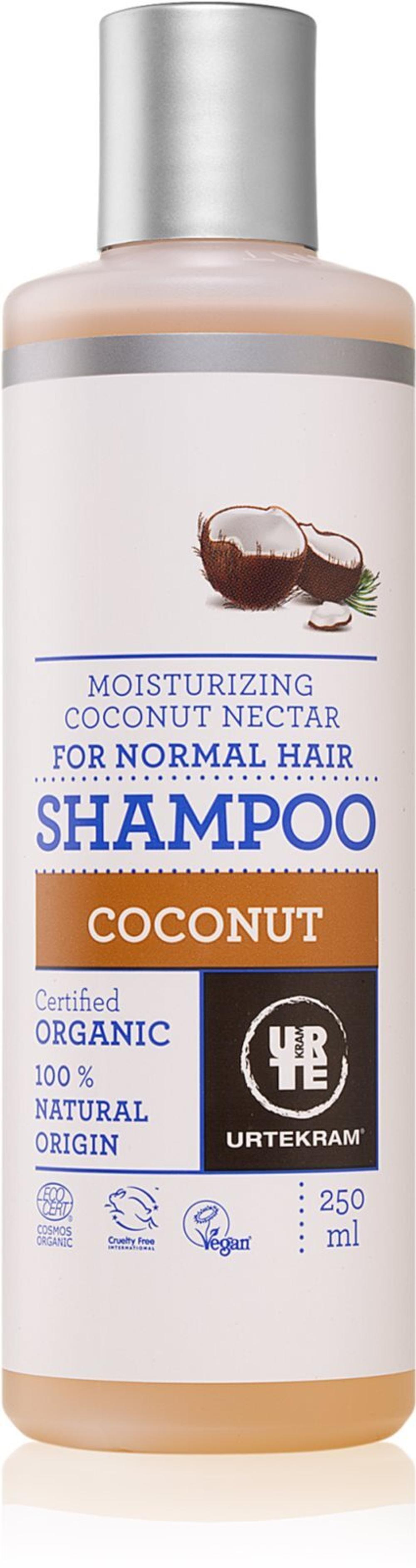 Urtekram Coconut - увлажняющий шампунь /   250  ml  / GTIN 5765228837719