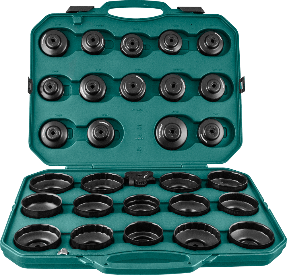 AI050004A Комплект чашек для съема масляных фильтров 65-120 мм, 30 предметов