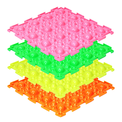 Модульный ортопедический коврик ОРТОДОН Камни (мягкий), флуоресцентный