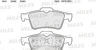 MILES - E110113-MLS - Brake Pad Set, disc brake