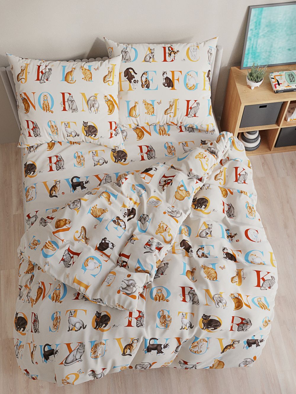 Простынь перкаль Сказка "Алфавит" 150x215 см