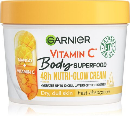Garnier Body SuperFood - осветляющий крем для тела с витамином С /   380  ml  / GTIN 3600542546133