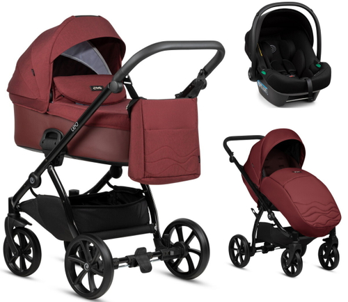 Детская коляска Tutis Leo Plus 3 в 1 1222220 Burgundy