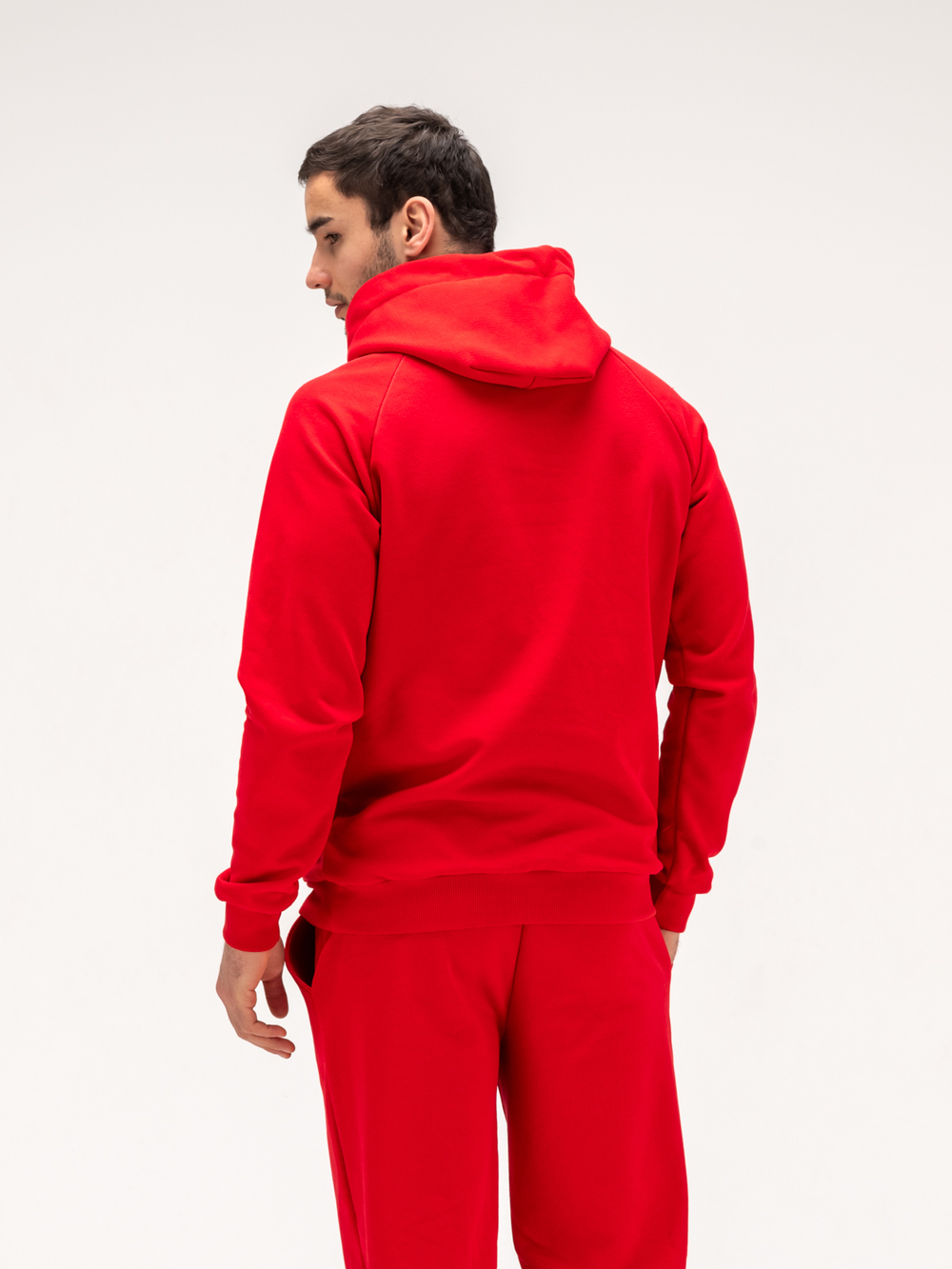 Костюм мужской спортивный теплый. Красный