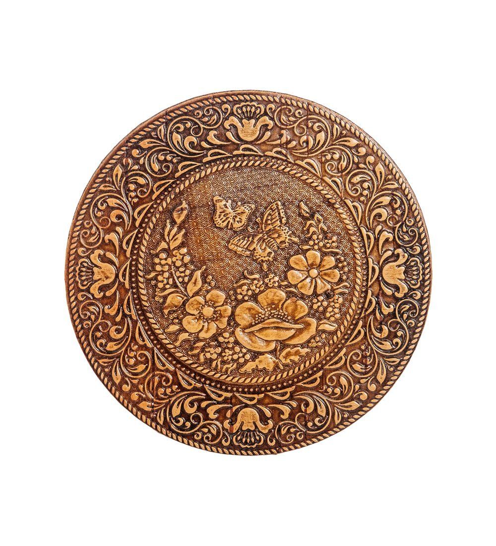 Народные промыслы BST-221/ 3 Зеркало «Бабочки» (береста)