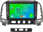 Магнитола для Hyundai Santa Fe 2006-2012 - Airoc AB-2008 (кнопки и крутилки), Android 13, TS20, 6/128Гб, SIM-слот, CarPlay
