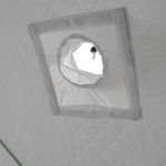 Палатка зимняя куб СЛЕДОПЫТ, 1,75х1,75, h-1,75м, S по полу 3,1 кв.м, 3 слоя,  цв. синий/белый