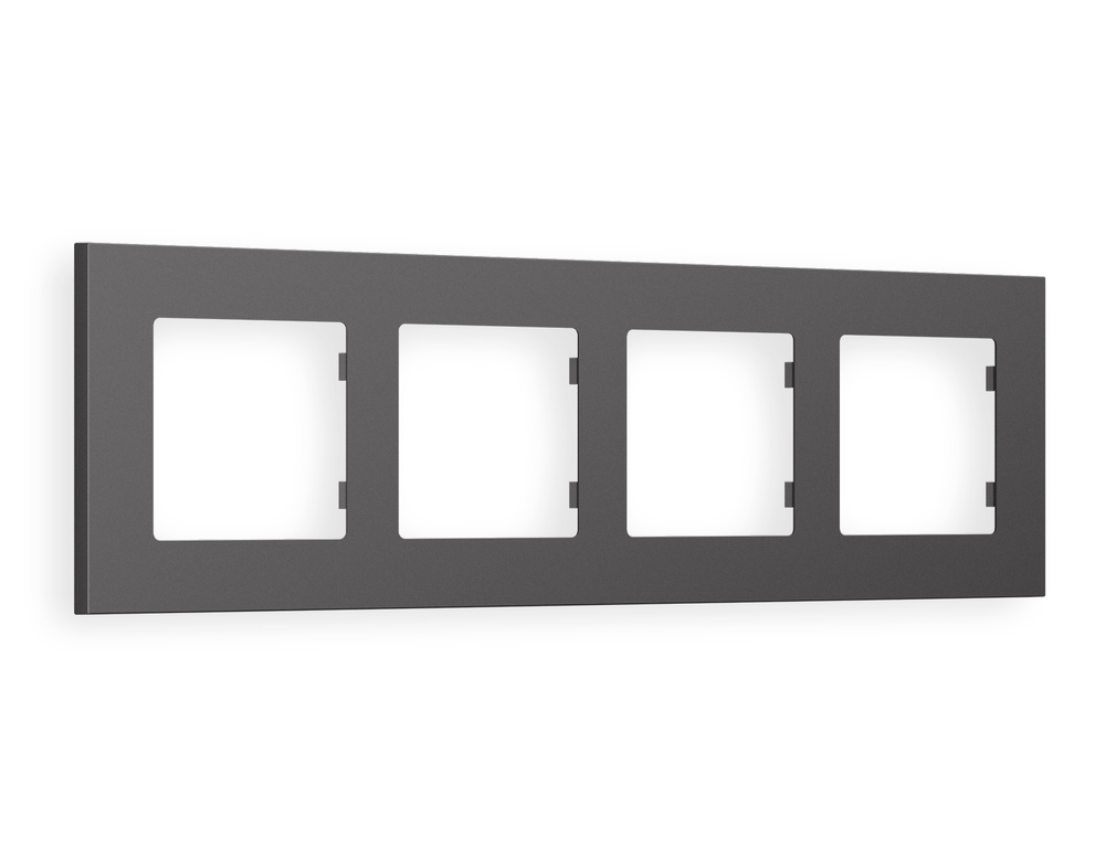AF250654 Рамка ALFA Qubi (Антрацит серый) 4-ая