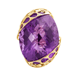 Кольцо с аметистом и бриллиантами, R0093-0/9