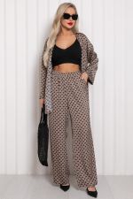 Костюм брючный  Армани (бежево-черный) К11-84/5 Nikol